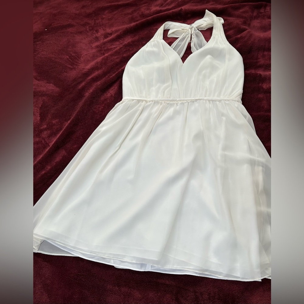 NWT Alfred Angelo ivory dress with bow on back size 18 [k-39]